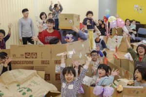 アートワークショップ2018年度Vol.4【巨大迷路作り】